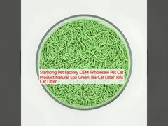 Starhong Pet Factory OEM Wholesale Pet Cat Product Natural Eco Green Tea Cat Litter Tofu Cat Litter