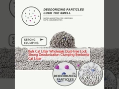 Bulk Cat Litter Wholesale Dust-Free Lock Strong Deodorization Clumping Bentonite Cat Litter