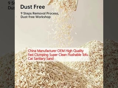 چین تولید کننده OEM کیفیت بالا سریع جمع شدن فوق العاده تمیز قابل فلش توفو گربه شن بهداشتی