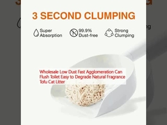 عمده فروشی گرد و غبار کم جمع شدن سریع می تواند توالت را بشویید آسان برای تخریب عطر طبیعی توفو آشغال گربه