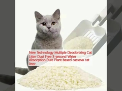 تكنولوجيا جديدة مزدوجة إزالة الروائح قطة قمامة خالية من الغبار 3 ثواني امتصاص المياه النقي القمامة القطة الكاسافا النباتية