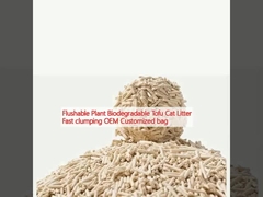 گیاه فلش قابل تجزیه زیست توفو آشغال گربه جمع شدن سریع OEM کیسه سفارشی
