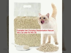 فلاش قابل جمع شدن سریع عطر زدایی توفو طبیعی آشغال گربه برای گربه های خانگی