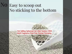 فروش داغ فابریکه کثافت گربه کروی OEM Multi Fragrance بدون گرد و غبار