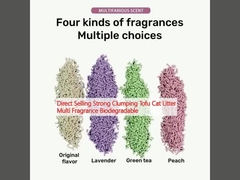 Direct Selling Strong Clumping Tofu Cat Litter Multi Fragrance Biodegradable