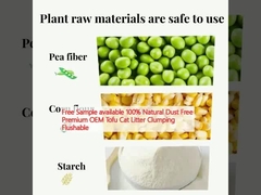 نمونه رایگان در دسترس است 100٪ طبیعی بدون گرد و غبار پریمیوم OEM توفو گندم گربه جمع آوری قابل فلاش