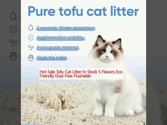 فروش داغ توفو آشغال گربه در انبار 5 طعم دوستدار محیط زیست بدون گرد و غبار قابل فلاش
