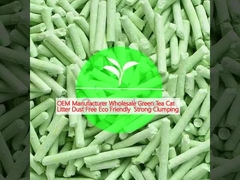 OEM تولید کننده عمده فروشی چای سبز گربه زباله های گرد و غبار آزاد دوستانه محیط زیست جمع بندی قوی