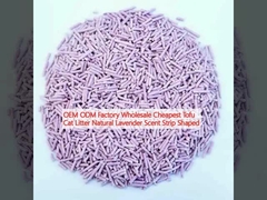OEM ODM Factory Wholesale Cheapest Tofu Cat Litter Natural Lavender Scent Strip Shaped