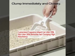 عطر سفارشی مخلوط گربه 70٪ توفو 30٪ بنتونیت سریع جمع شدن جذب بالا