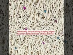 عطر زدایی کم گرد و غبار قوی توده شدن طعم اصلی توفو بنتونیت مخلوط آشغال گربه بدون گرد و غبار
