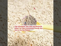 جذب بالا کثافات توفو و Bentonite مخلوط کثافات گربه سازگار با محیط زیست غیر چسبنده به پایین جعبه