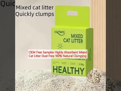 OEM نمونه های رایگان بسیار جذب کننده مخلوط غبار کثافات گربه بدون گردآوری طبیعی 100٪