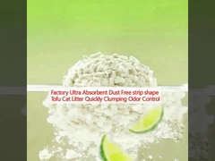 فابریکه Ultra Absorbent Free Strip Form Tofu Cat Litter کنترل بوی سریع