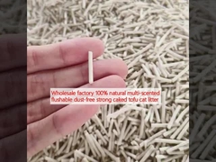 Wholesale factory 100% natural multi-scented flushable dust-free strong caked tofu cat litter