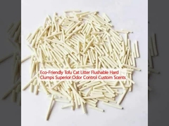 دوستانه به محیط زیست توفو آشغال گربه فلاش قابل دسته های سخت کنترل بوی عالی بوی سفارشی