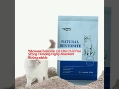عمده فروشی بنتونیت گربه غبار آزاد قوی جمع شدن بسیار جذب کننده زیست تخریب پذیر