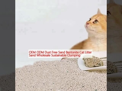 OEM ODM شن و ماسه بدون گرد و غبار بنتونیت Cat Litter شن و ماسه عمده فروشی جمع آوری پایدار
