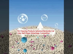 محصولات تمیز کننده حیوانات خانگی بنتونیت کروی شکل گلوله گربه