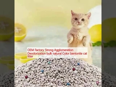 OEM Factory Strong Agglomeration Deodorization bulk natural Color bentonite cat litter