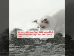 Starhong Adequate Stock 100% Natural Bulk Mineral Dust-Free Easy Clean Raw Ore Cat Litter