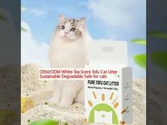 OEM/ODM White Tea Scent Tofu Cat Litter Sustainable Degradable Safe for cats