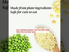 Easy Tracking Soybean Corn Cat Litter 100% Plant Tofu Cat Litter Sand
