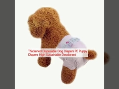 Thickened Disposable Dog Diapers PE Puppy Diapers High Sustainable Deodorant