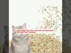 OEM ODM توفو زباله شن توفو و بنتونیت گربه زباله جمع سریع