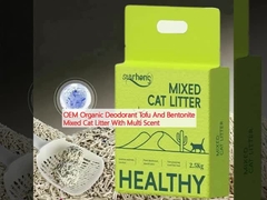 مواد ضد عطر ارگانیک توفو و بنتونیت مخلوط آشغال گربه با عطر متعدد