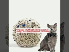 عمده فروشی توفو مخلوط بنتونیت آشغال گربه ضد عطر قوی بدون گرد و غبار سازگار با محیط زیست