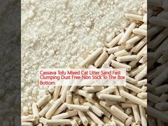 Cassava Tofu Mixed Cat Litter Sand Fast Clumping Dust Free Non Stick To The Box Bottom